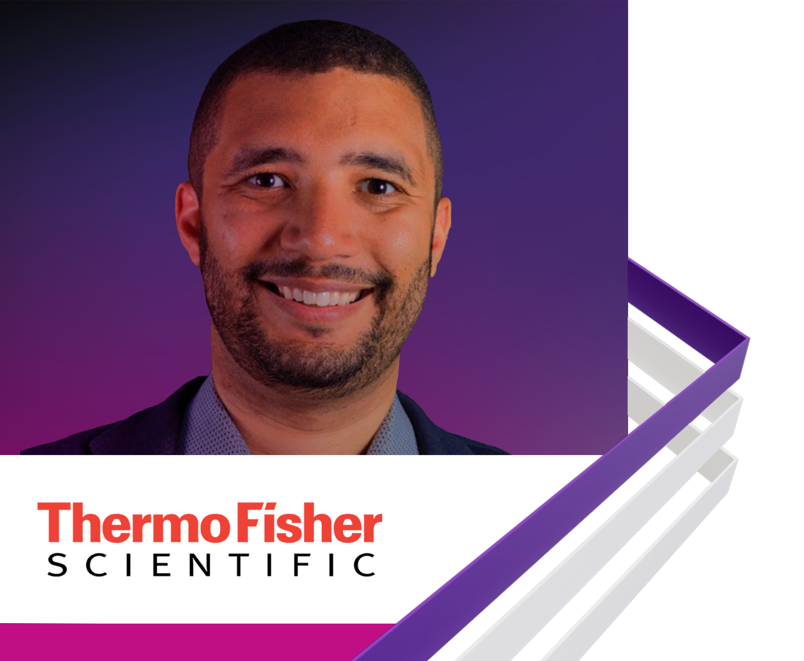 Coloured background with ThermoFisher Scientific logo