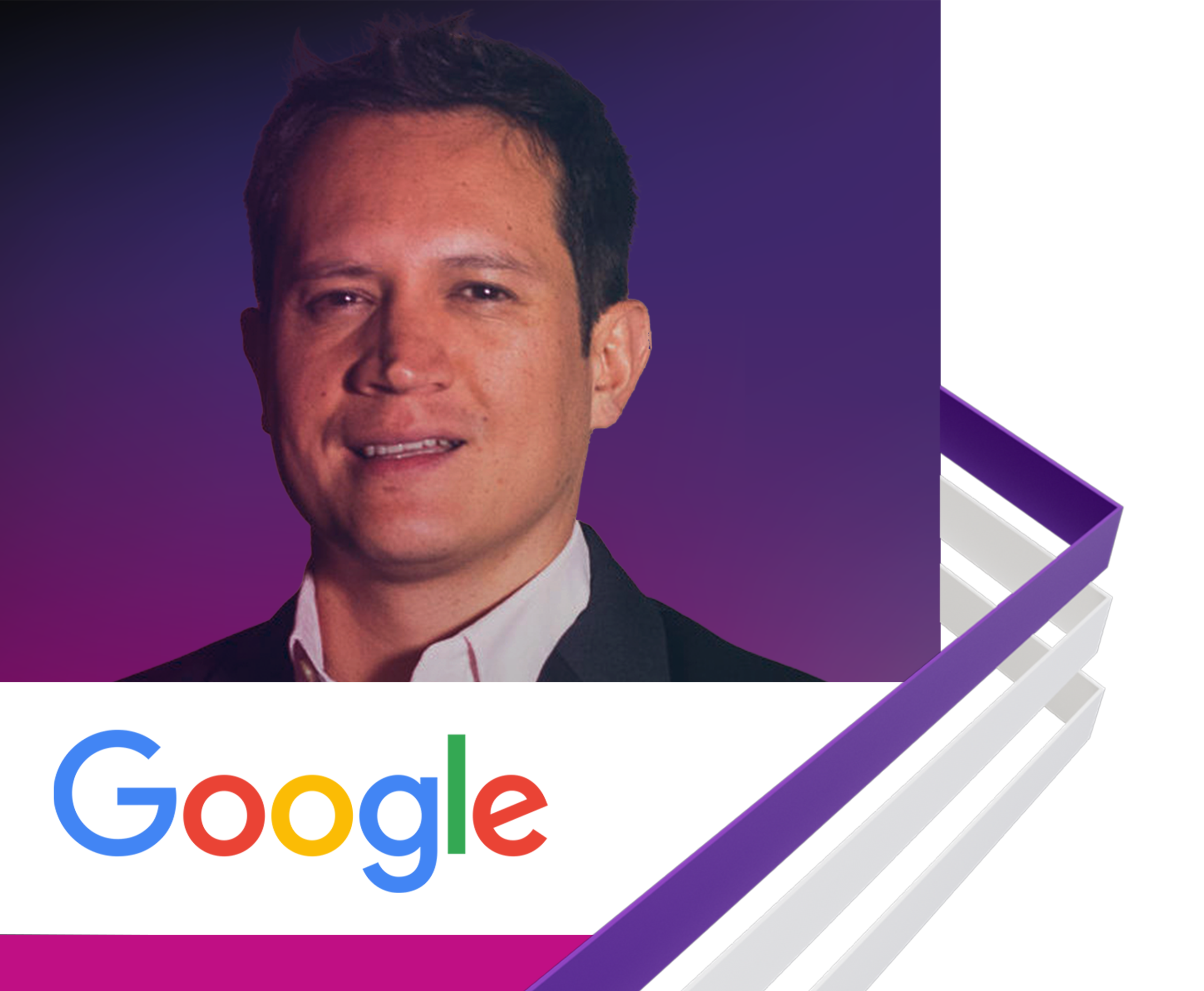 Coloured background with Google logo