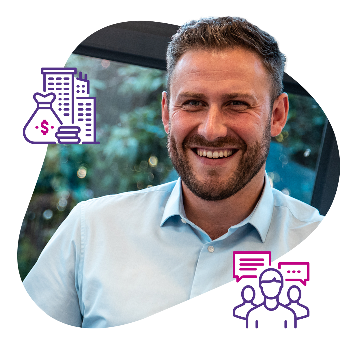 Photograph of durhamlane customer expansion expert smiling to camera