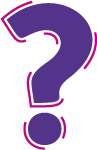 Purple question mark icon