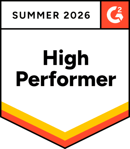 G2 Summer 2026 High Performer badge