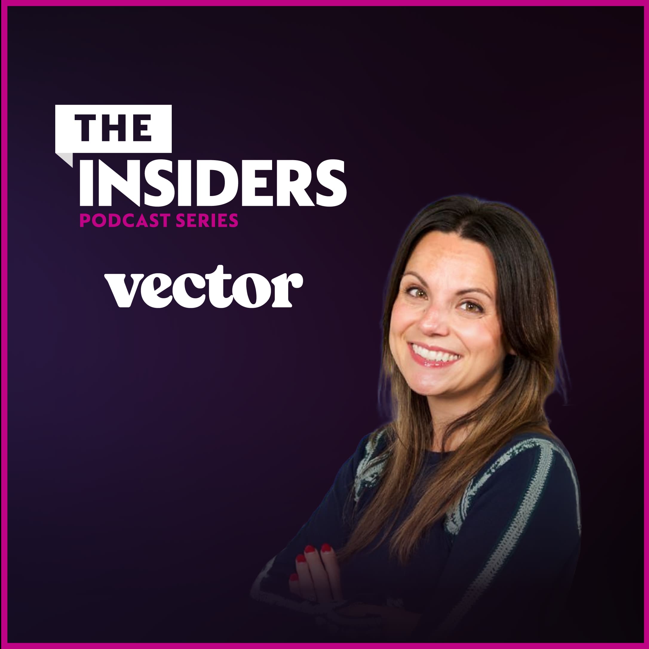 Coloured background with The Insiders logo and Vector